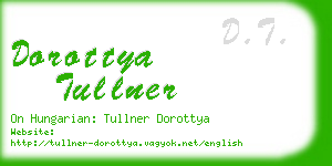 dorottya tullner business card